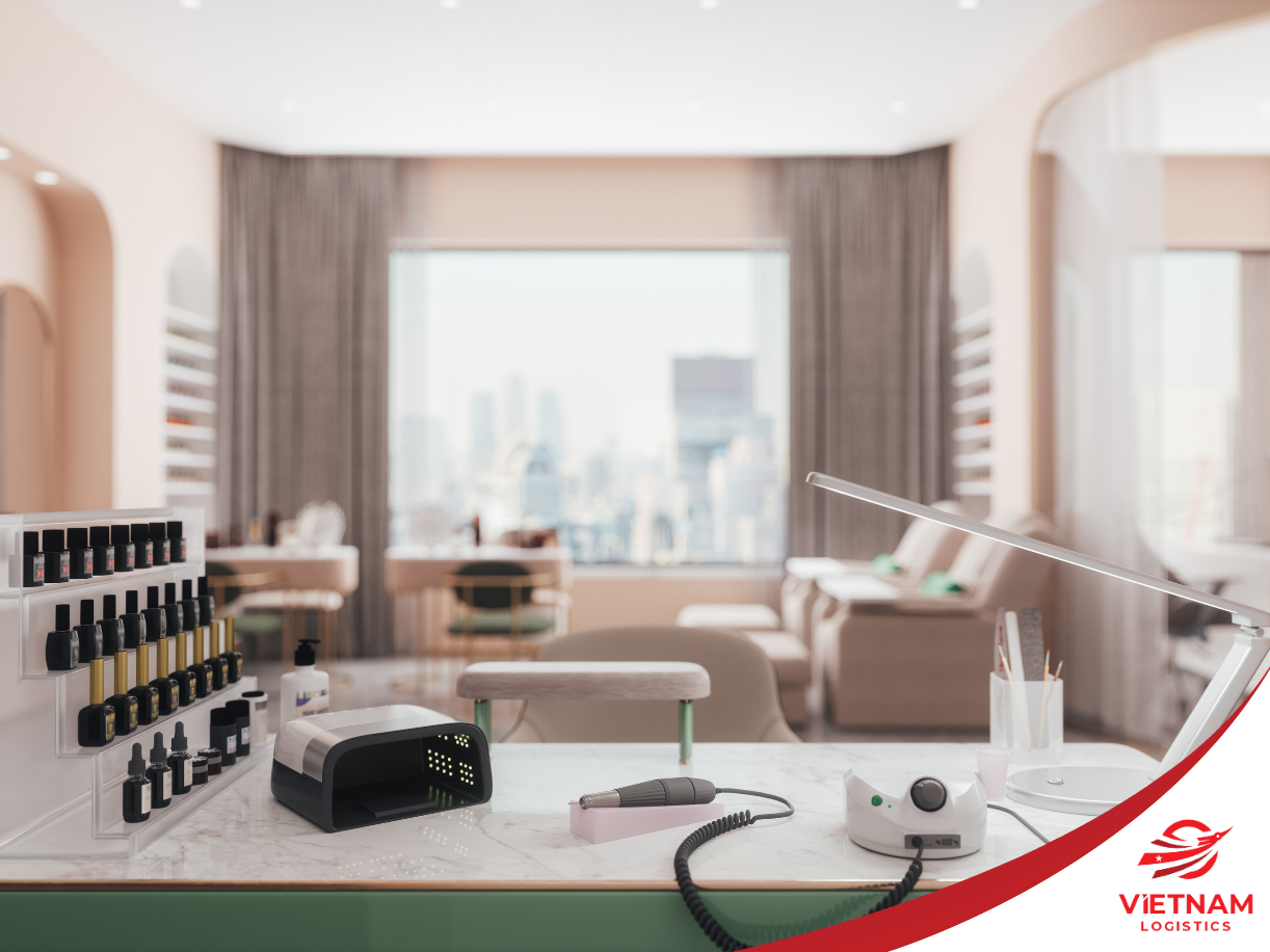 Nội thất trang trí tiệm nail 